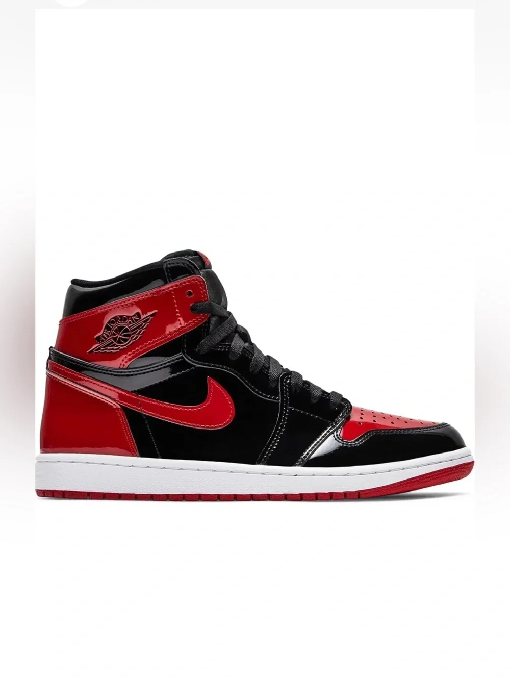 🏀Air Jordan 1 Patent Bred Retro High OG Size 13 Mens Sneakers 2021 555088-063